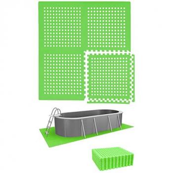 HydroGuard Outdoor Swim Mat Collection – 20×62 mm Foam Tiles, 7 m² Safety Pads