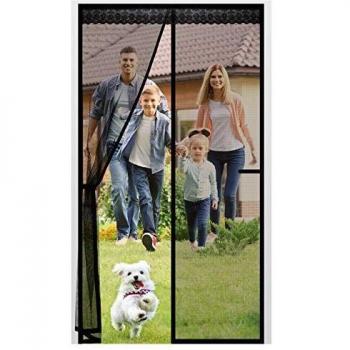 Magnetic Screen Door with Fiberglass Mesh and Anti-Mosquito Protection