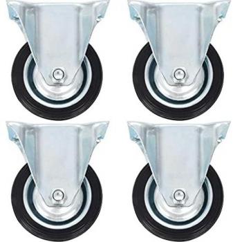 Vidaxl: Pack of 8 Fixed Casters, 75 mm Diameter