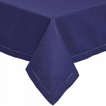 Navy Blue Cotton Table Cover 140 x 180 cm