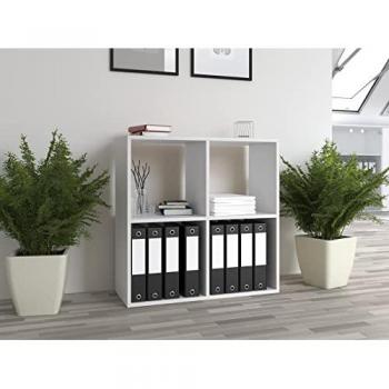 Mensola Malax 2x2, colore Bianco