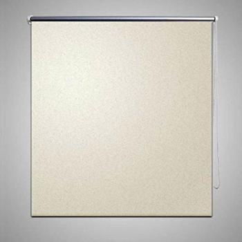 Vidaxl Blackout Roller Shade in Off-White, Measures 160 x 230 cm