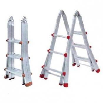 Escalera Multiusos Telescópica de Aluminio 3+3 Peldaños 08.000