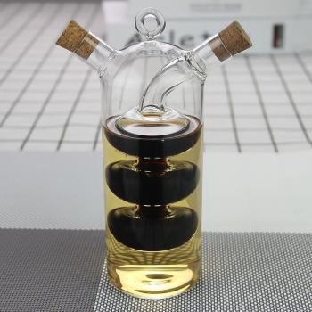2-in-1 Glasflasche für Soßen und Essig