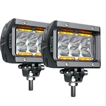 Barre lumineuse LED 4 18W ambre pour Jeep et SUV