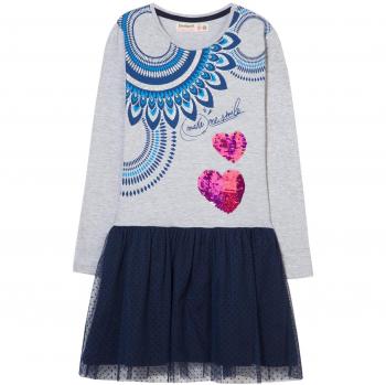 Desigual Mädchen Vest Annapolis Kleid, Farbe Grau (Gris Vigore Claro 2042), Grö