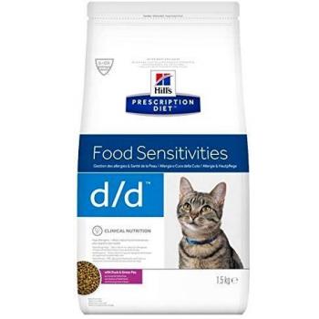 Hill's Pet Nutrition Alimenti per Gatti con Intolleranze Alimentari D/D con Tacchino e Risotto