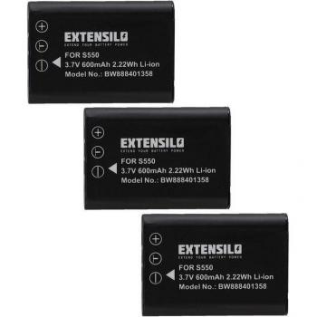 Batteria Li‑Ion 600 mAh EXTENSILO per VPC‑E10/ E875