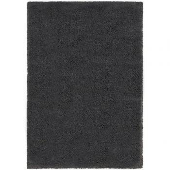Tapis Longues Mèches Feather Soft Charbon 120x170 – Élégance Douce