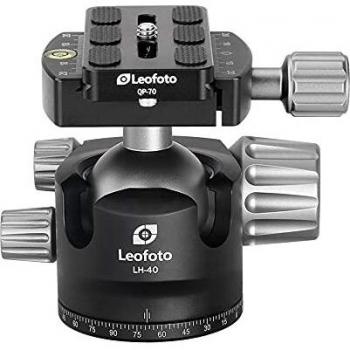 Leofoto Kugelkopf LH-40 mit Schnellwechselplatte QP-70N