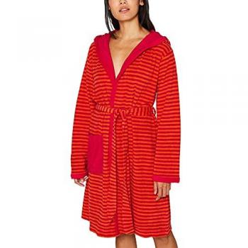 Esprit Bademantel Damen Kapuze Striped Hoody