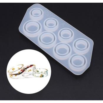 14Pcs Silicone Molds for Flat Rings, DIY Jewelry, US Size 5-12