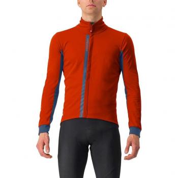 Castelli Entrata GORE-TEX INFINIUM™ Sportjacke Dunkelrot und Blau
