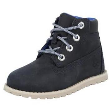 Bottes Timberland Pokey Pine 6IN avec col flou bleu pour enfants