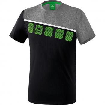 Erima Junior 5-c Short Sleeve T-shirt Grey Marl