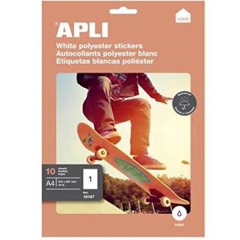 Étiquettes Dossier Apli 10 pcs Eurohole 210 x 297 mm
