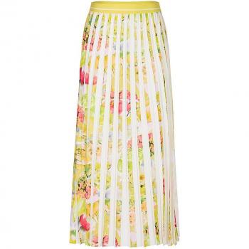 MARC CAIN Damen Midirock Gelb Größe 38