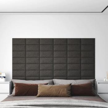 Set di Pannelli Murali 12 pz Grigio Scuro 30x15 cm