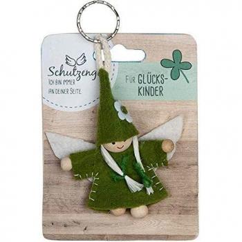 9 cm grüner Schutzengel Schlüsselhaken – GILDE 42645