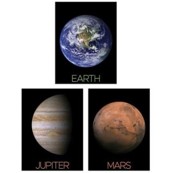 Galactic Journey Prints – NASA Solar System Poster Bundle