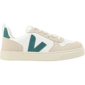 V‑10 Veja sneakers en cuir vert avec lacets, 28