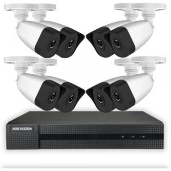 Kit de Caméras de Sécurité IP Poe 8 Hikvision 4 Mpx 4k HD 2 To
