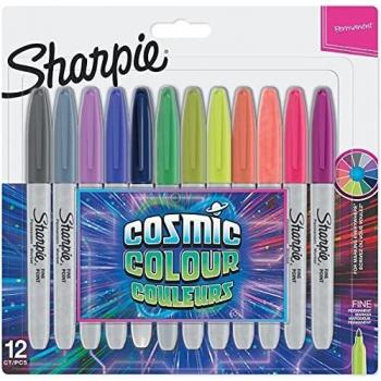 Lot de 12 marqueurs permanents Sharpie Cosmic Color