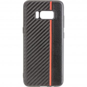 Commander Back Cover Carbon Plus (Samsung G950 Galaxy S8) – Rote Streifen