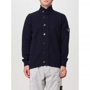 Stone Island Men's Navy Blue Cardigan