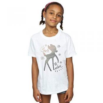 Disney Girl’s Bambi Frosted Deer T-Shirt (Size 5‑6)
