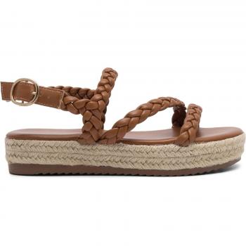DeeZee Espadrilles E8875-1 Braunfarbe
