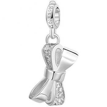 Charm Rosato Donna Fiocco Argento