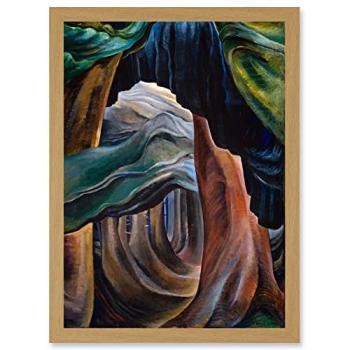 A4 Emily Carr Woodland Scene – Framed Gallery Print