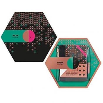 Caja regalo Copper hexagonal MILAN verde
