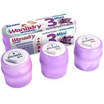 Absorbant d'Air BOLASECA Trimini Lavande 3×70 g