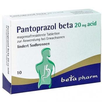 Pantoprazol Beta 20 mg – Gastro‑Schutz, 10 Packung