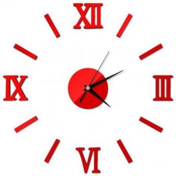 Reloj decorativo de pared con efecto espejo