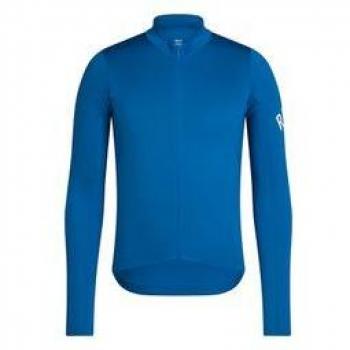 Rapha Performance Langarmtrikot Blau-Weiß