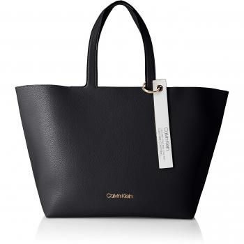 Calvin Klein Damen Neat Ew Shopper Tote, Schwarz