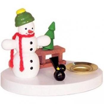Schneemann‑Schildkerze – Zenker Design, 8 cm Höhe, neues Modell