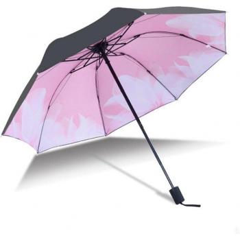 Paraguas Compacto de Flores, Diseño Elegante, Anti-UV y Resistente al Viento YD200070