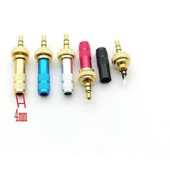 2pcs mini 3.5mm locking jack plug connectors