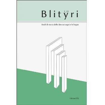 Blityri. Studi di storia delle idee sui segni e le lingue