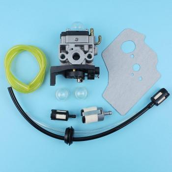 GX35 Carburetor with Fuel Line Filter and Primer Bulb for Honda Trimmer Brushcutter #16100-Z0Z-034