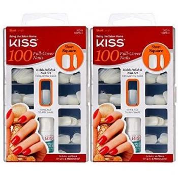 Kiss Short Square Full Cover Nails