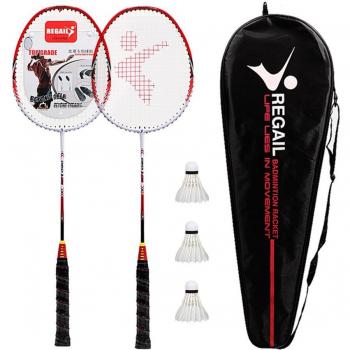 Set de raquetas de bádminton con bolsa y red REGAIL 9300