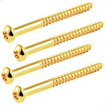 Allparts Gold Bass Pickup Mounting Hardware