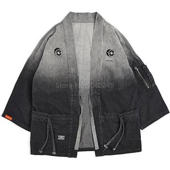 Gradient Denim Jacket for Adults