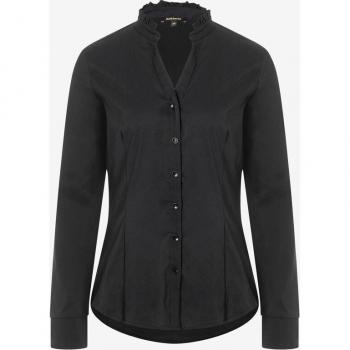 More & More Bluse mit Stehkragen in Schwarz, Größe 42