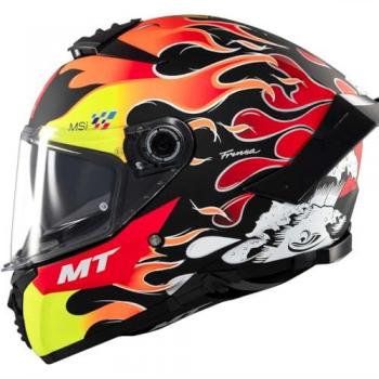 Casco Integrale MT Helmets Ff118 Sv Thunder 4 Yamanaka 2024 XS Opaco – Blu